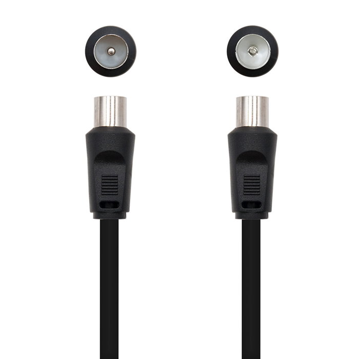 Nanocable Cable Coaxial 3C-2V de 1,8 m con Conector 9,5 mm Macho/Hembra Nanocable Cable Coaxial 3C-2V de 1,8 m con Conector 9,5 mm Macho/Hembra